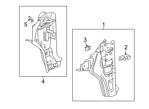 2020 Chevy Blazer Hinge Pillar Diagram