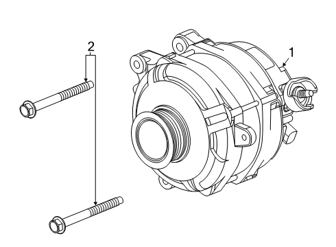 2023 GMC Acadia Alternator Diagram