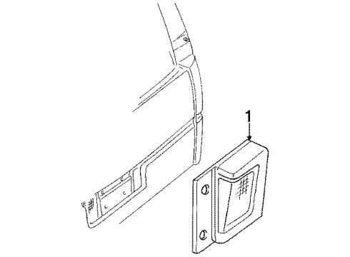 1996 Oldsmobile Silhouette Backup Lamps Diagram