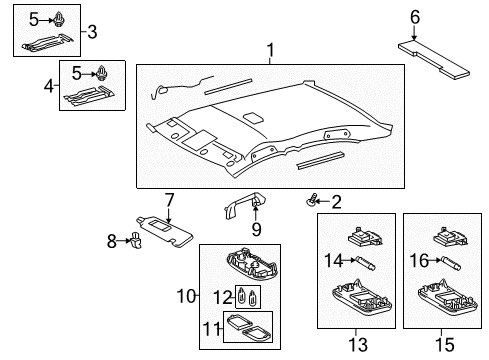 2010 Pontiac Vibe Handle,Asst *Gray Diagram for 19184641