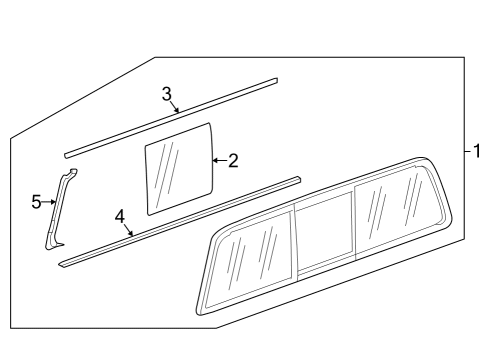 2023 Chevy Colorado Glass & Hardware  Diagram 2 - Thumbnail