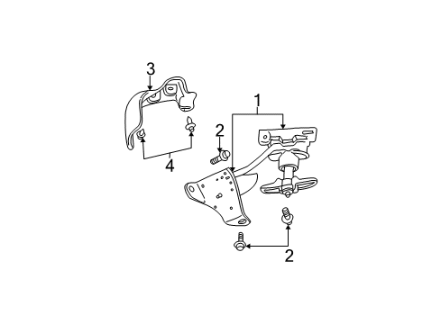 2002 Chevy Trailblazer Spare Tire Carrier Diagram