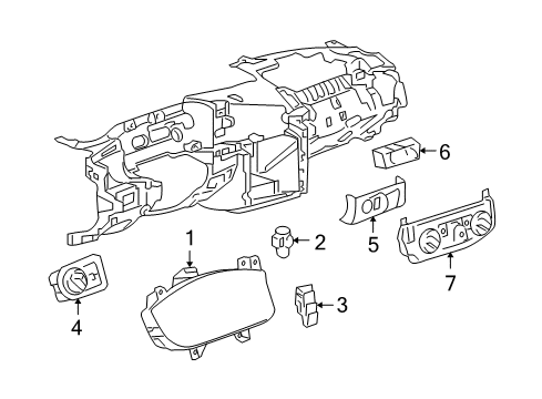 2006 Chevy Monte Carlo A/C & Heater Control Units Diagram