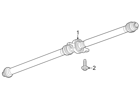 2024 Buick Encore GX Drive Shaft - Rear Diagram