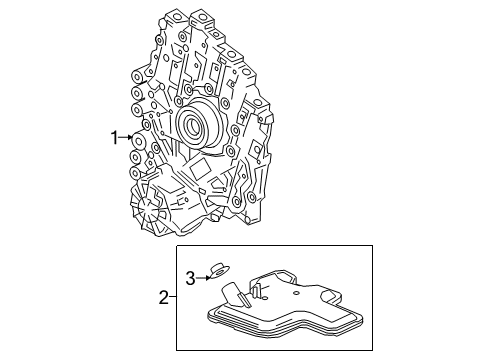 2020 GMC Terrain Transaxle Parts Diagram