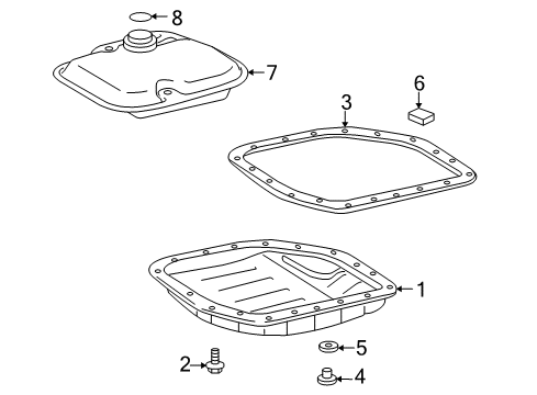 2010 Pontiac Vibe Gasket,Trans Oil Fill Plug Diagram for 94842909