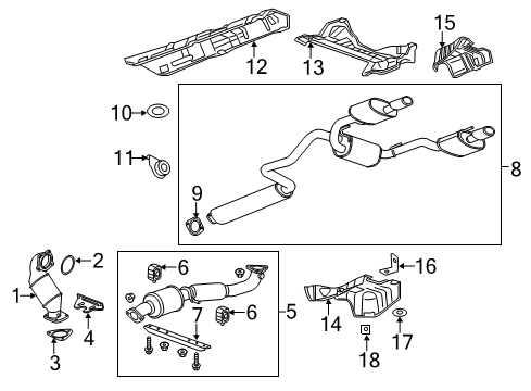 2013 Buick Verano Bracket, Exhaust Pipe Front Hanger Diagram for 13258290