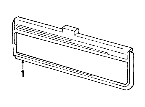 1996 Chevy Tahoe Interior Trim - Tail Gate Diagram