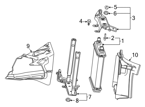 2021 Chevy Camaro Radiator & Components Diagram 2 - Thumbnail