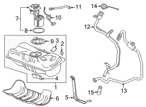 2019 Chevy Volt Fuel System Components Diagram