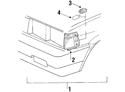 1985 Chevy Nova Side Marker Lamps Diagram