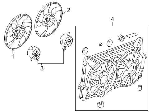 2008 Hummer H2 Cooling System, Radiator, Water Pump, Cooling Fan Diagram