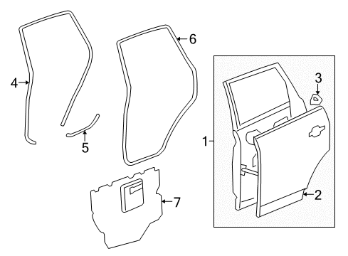 2009 Saturn Vue Rear Door Diagram