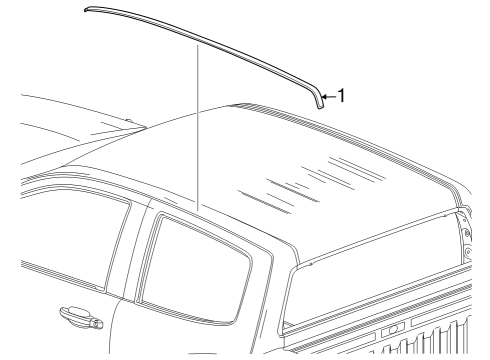 2023 Chevy Colorado Exterior Trim - Cab Diagram