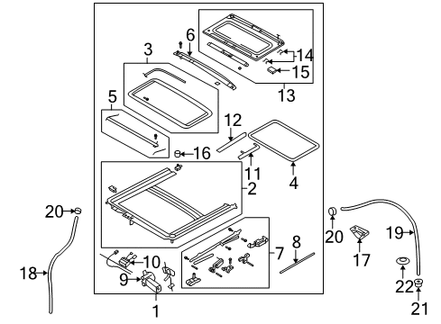 2006 Chevy Aveo Sunroof  Diagram 2 - Thumbnail