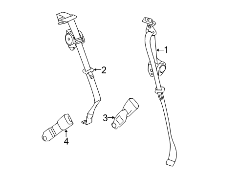 2014 Chevy Captiva Sport Seat Belt Diagram 2 - Thumbnail