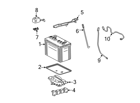 2003 Pontiac Vibe Cable,Battery Negative Diagram for 88972131