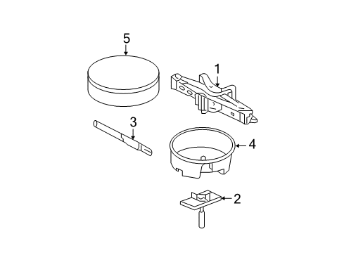 2009 Cadillac DTS Interior Trim - Rear Body Diagram 2 - Thumbnail