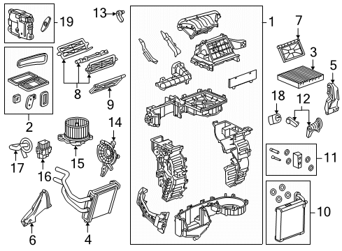 2016 Chevy Spark Blower Motor & Fan, Air Condition Diagram