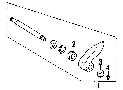 1996 Oldsmobile Achieva Intermediate Shaft Diagram