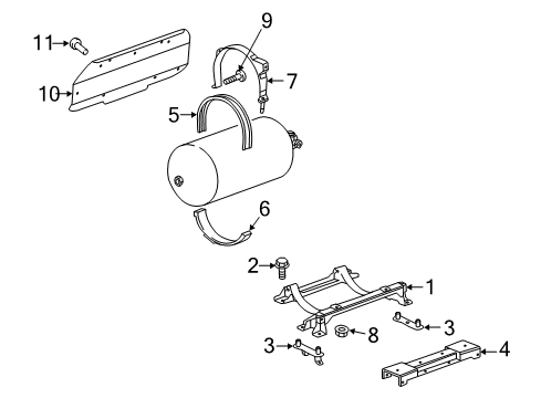 2016 Chevy Impala Fuel System Components, Fuel Delivery Diagram 4 - Thumbnail