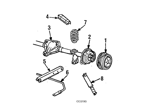 1987 Chevy El Camino Rear Brakes Diagram