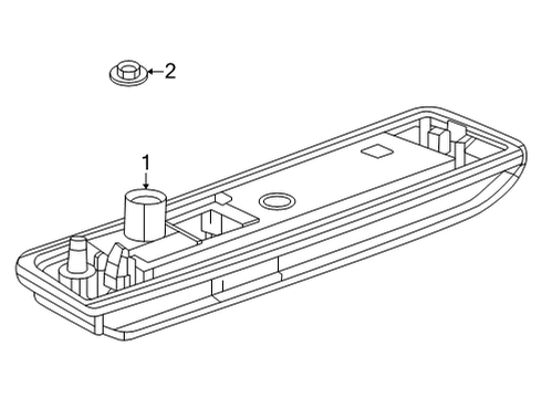 2023 Cadillac CT4 License Lamps Diagram