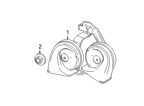 2017 Buick Verano Horn,Generic Diagram for 22868677