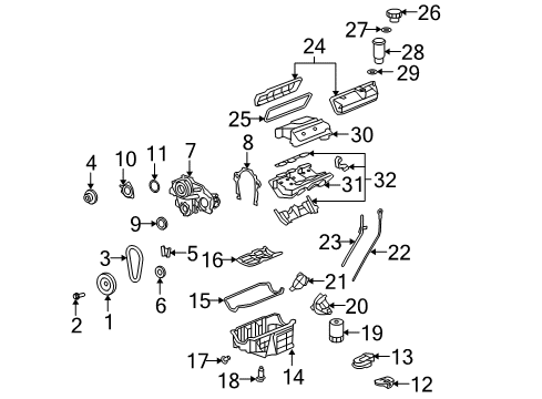 2008 Saturn Aura Indicator Assembly, Oil Level Diagram for 12577660