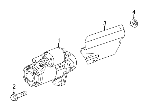 2013 Cadillac CTS Starter Diagram 1 - Thumbnail