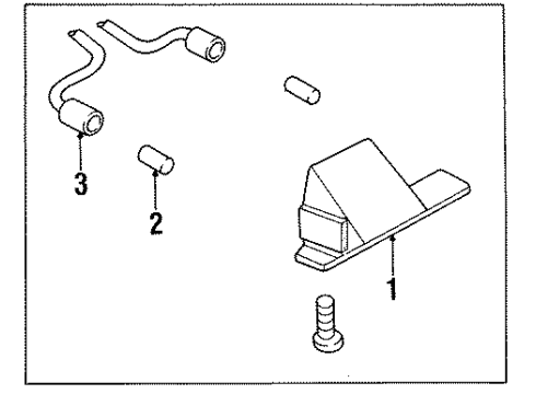 1996 Oldsmobile Aurora License Lamps Diagram