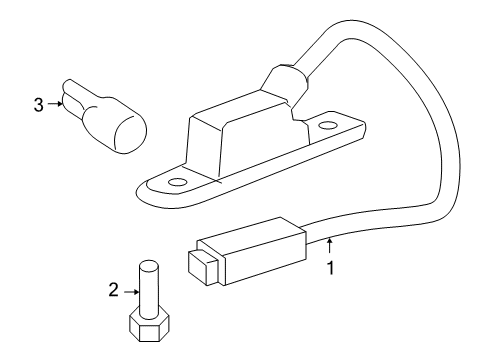 2009 Chevy Malibu License Lamps Diagram 1 - Thumbnail