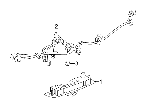 2024 Cadillac XT6 Harness Assembly, Rear Lic Plt Lp Wrg Diagram for 84896898