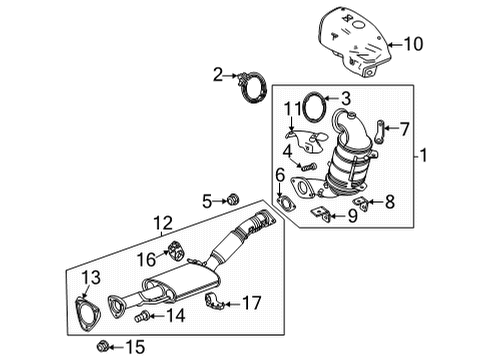 2024 Chevy Trailblazer Exhaust Components Diagram 5 - Thumbnail