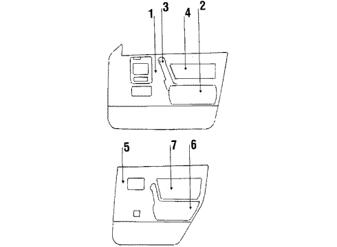 1988 Chevy Celebrity Interior Trim Diagram