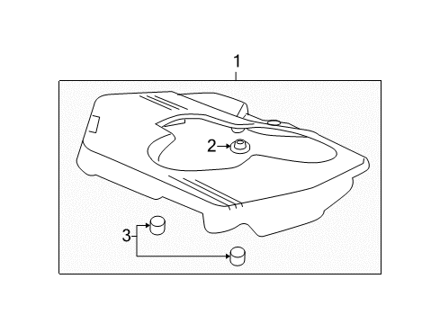 2007 Chevy Malibu Engine Appearance Cover Diagram