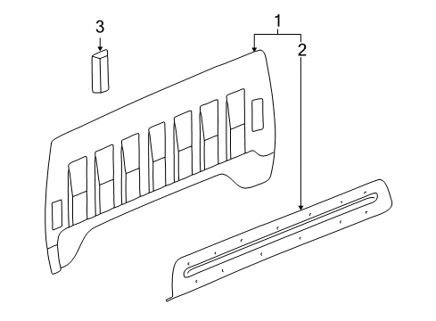 2011 Chevy Silverado 1500 Back Panel Diagram 1 - Thumbnail