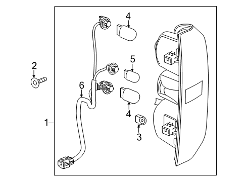 2019 Chevy Colorado Tail Lamps Diagram