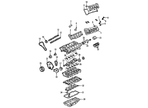 2008 Cadillac XLR Balancer Assembly, Crankshaft Diagram for 12600144