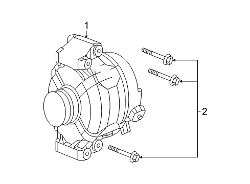 2006 Chevy HHR Alternator Diagram 2 - Thumbnail