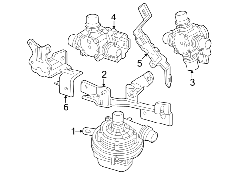 2024 Cadillac LYRIQ Water Pump Diagram