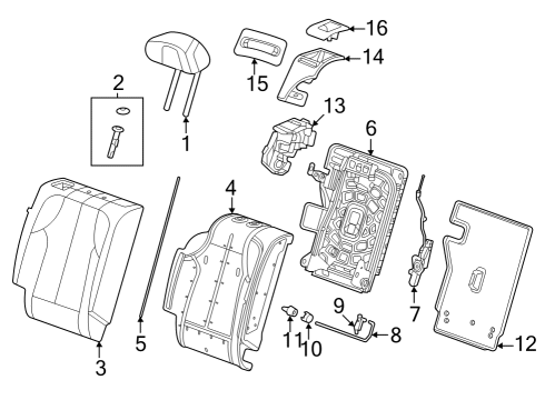 2023 Cadillac LYRIQ Power Seats Diagram 4 - Thumbnail