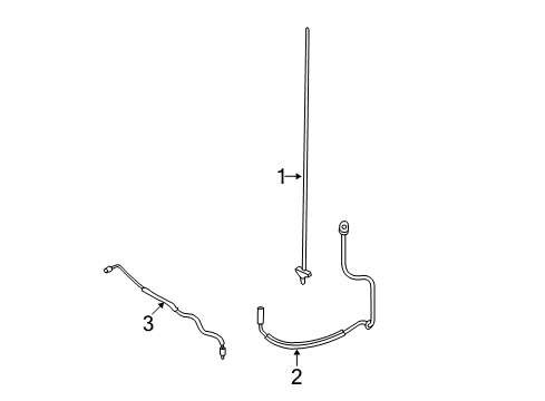 2010 GMC Canyon BASE ASM,RDO ANT ECCN=5A991 Diagram for 19420357