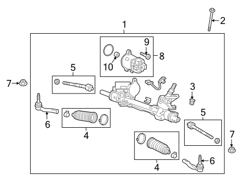 2024 Chevy Equinox Steering Gear & Linkage Diagram