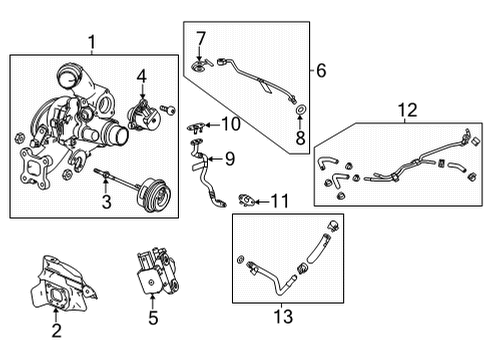 2022 Buick Encore GX Actuator Kit, Turbo Wastegate Diagram for 55512161