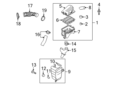 2009 Chevy Aveo5 Air Intake Diagram