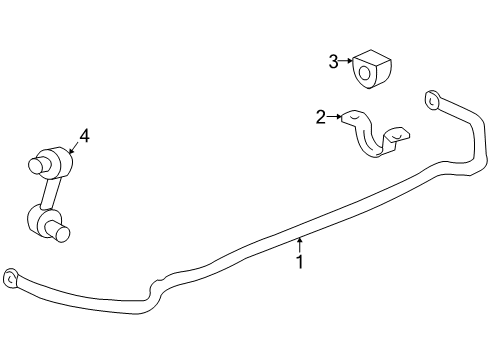 2008 Cadillac STS Rear Suspension, Control Arm Diagram 1 - Thumbnail