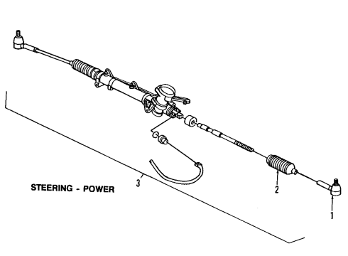 2007 Chevy HHR Motor Kit,P/S Asst Diagram for 19257875