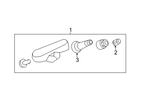 2012 Cadillac CTS Tire Pressure Monitoring, Electrical Diagram 1 - Thumbnail