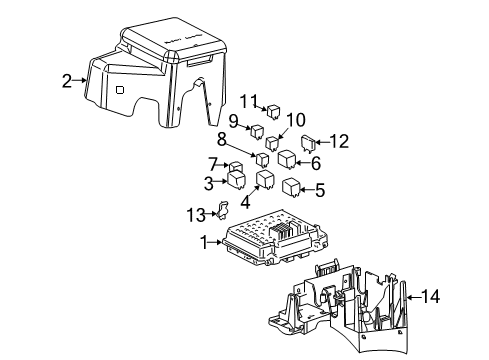 2001 GMC Yukon XL 2500 Electrical Components Diagram 2 - Thumbnail